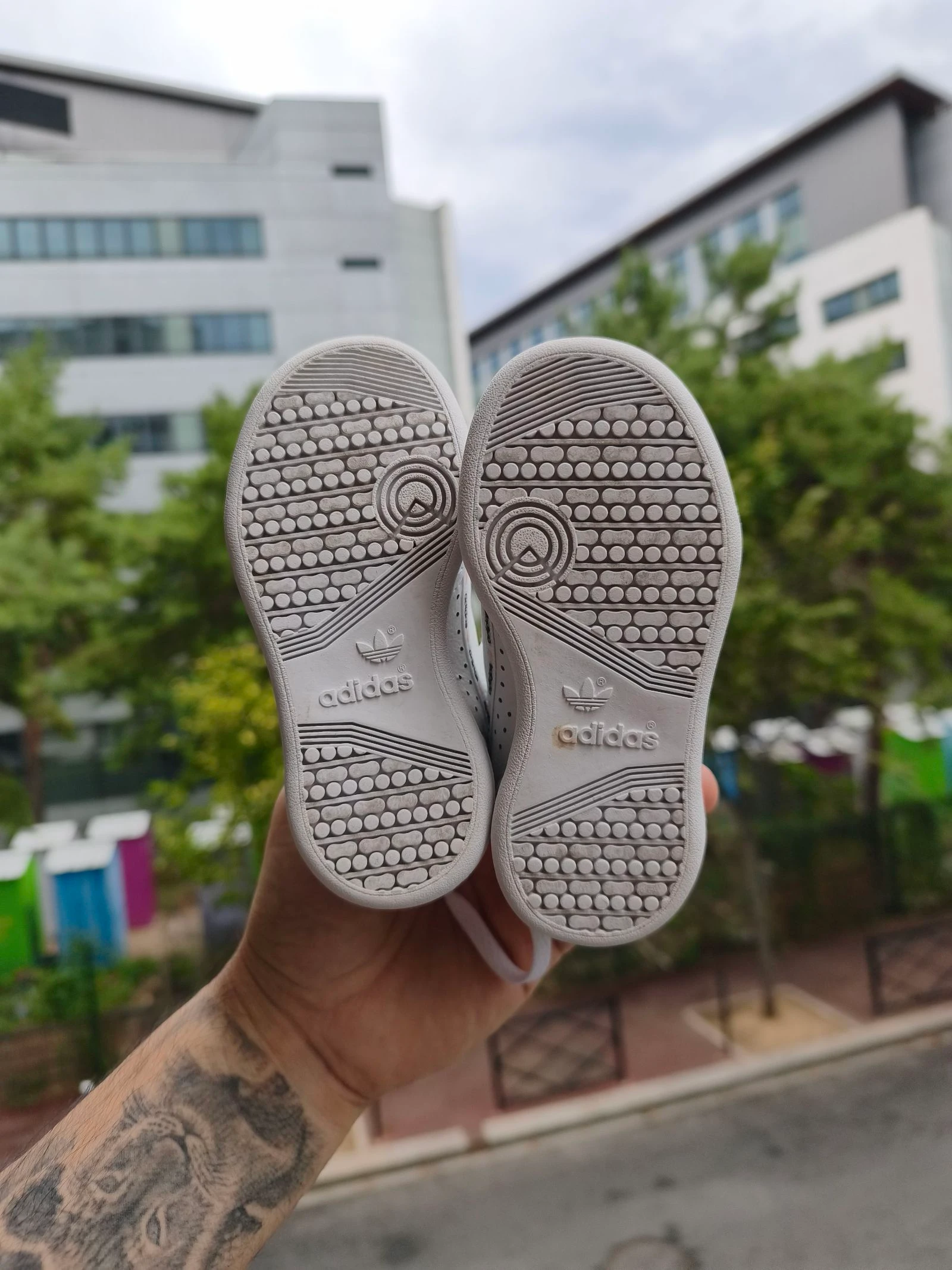 ADIDAS CONTINENTAL 80 BABY SNEAKERS WHITE PINK SIZE 23 EU EXCELLENT CONDITION – photo 5